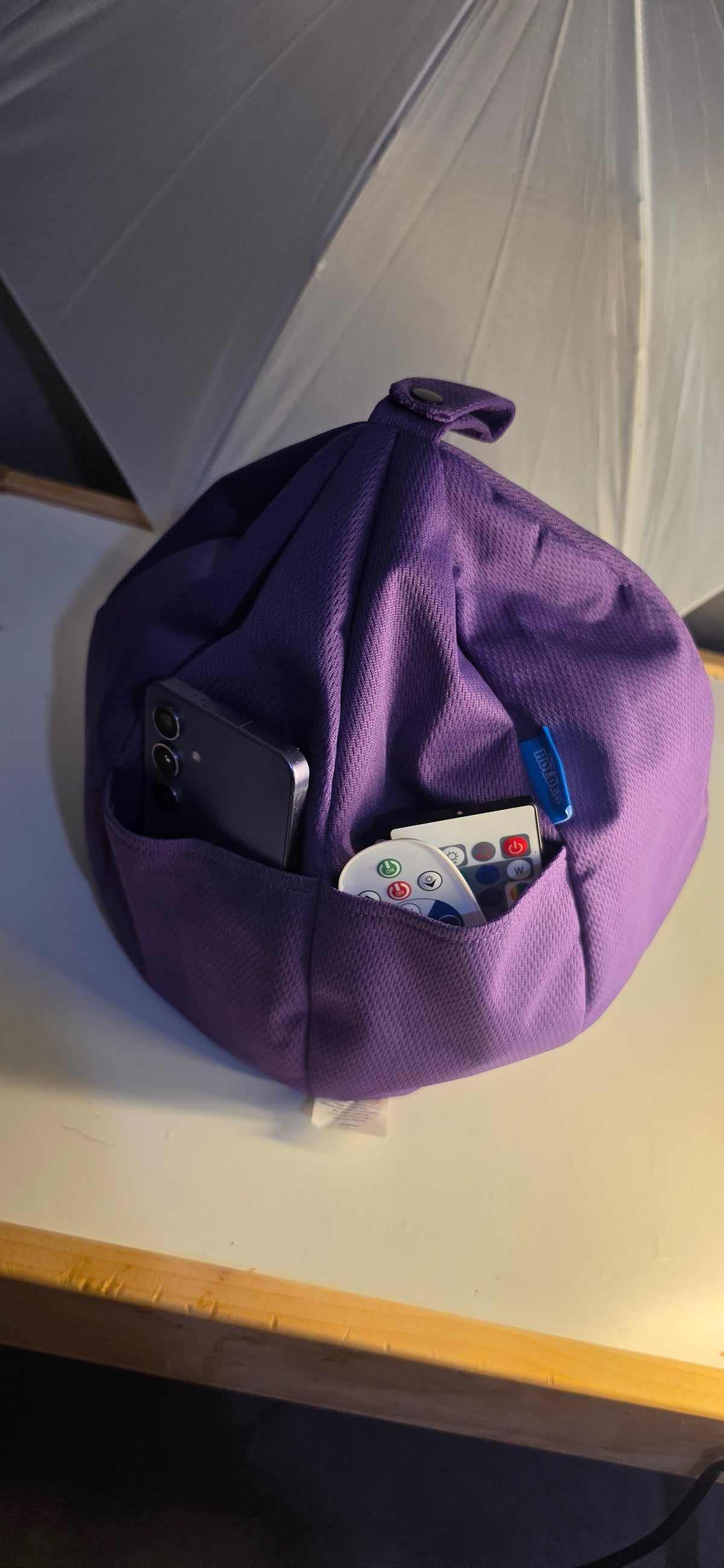 Tablet Bean Bag Holder Stand Pillow Cushion for iPad Kindle Phone Hands Free Purple